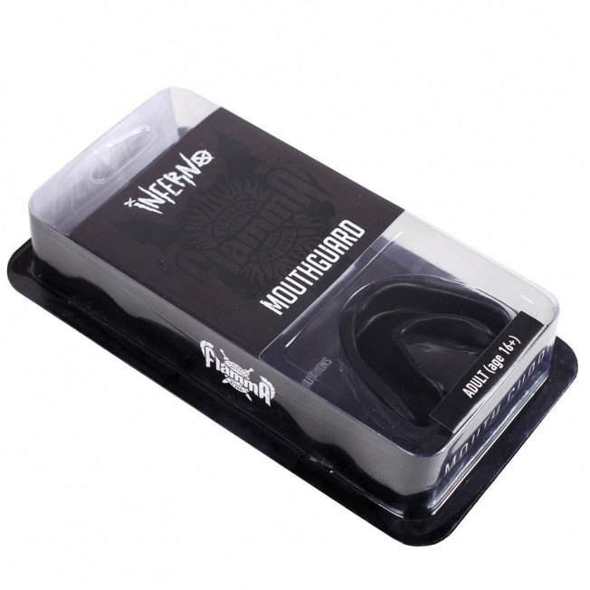 Капа боксерская Flamma Inferno - Black (16+) | Фото 2