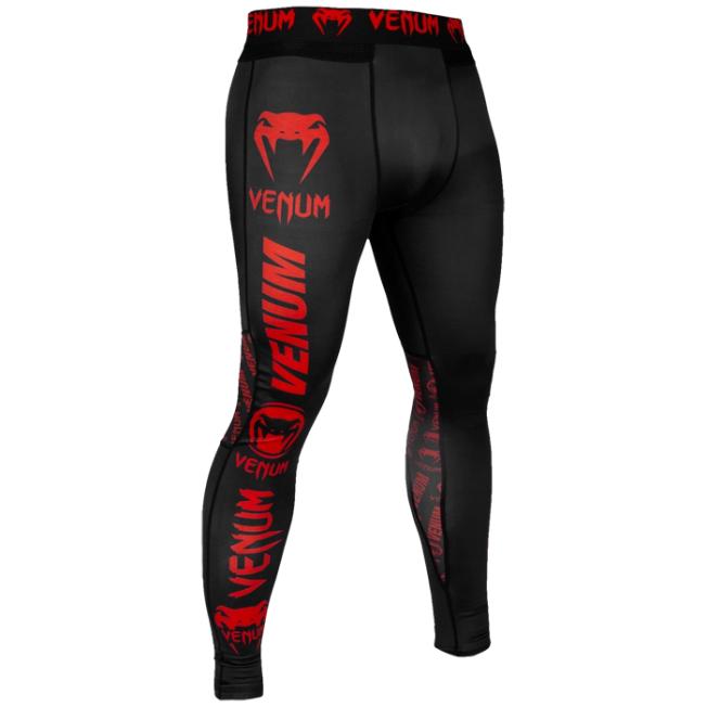 Компрессионные штаны Venum Logos - Black/Red