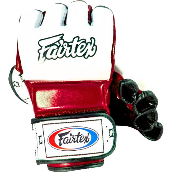 Перчатки ММА Fairtex FGV17 - White/Red