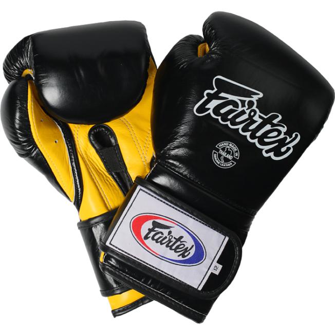 Боксерские перчатки Fairtex BGV9 - Black/Yellow