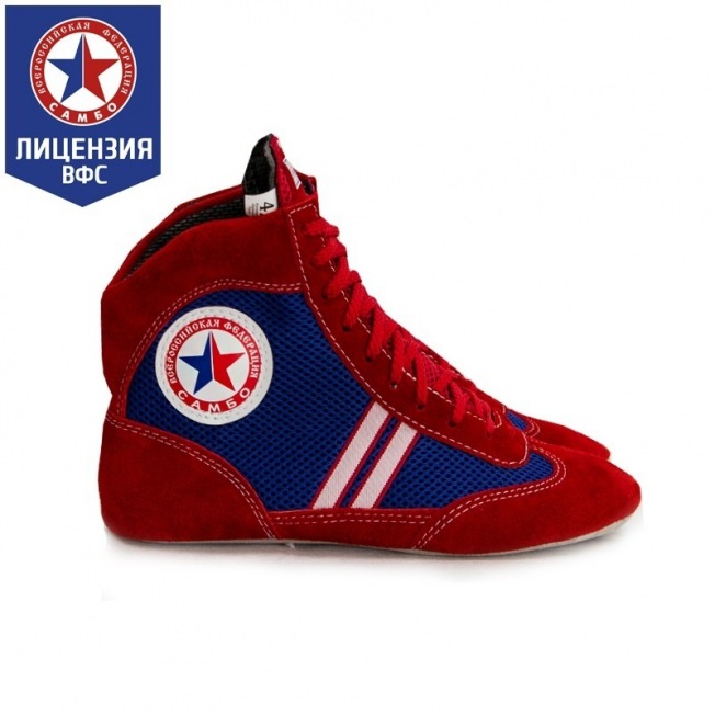 Борцовки для самбо Крепыш Я Атака ВФС - Кр/Син | Фото 3