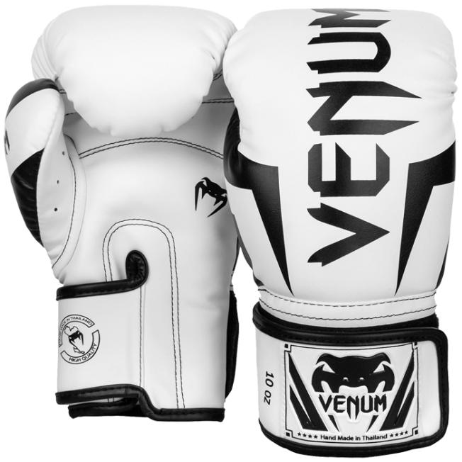 Боксерские перчатки Venum Elite - White/Black