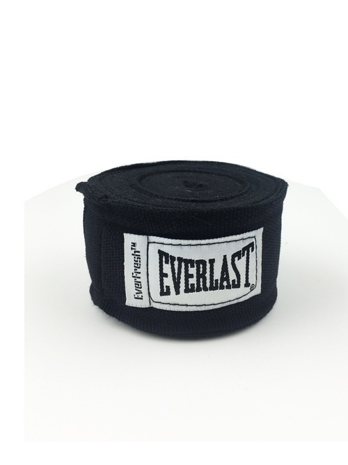 Бинты для бокса Everlast Elastic - Черный (2.5m)