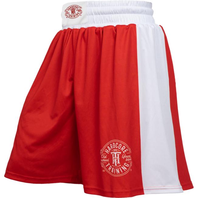 Боксёрские шорты Hardcore Training - Red/White | Фото 2