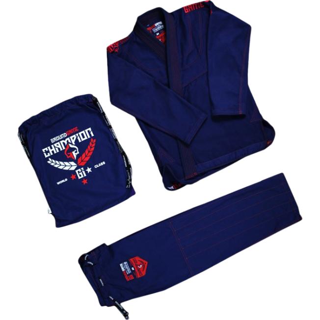Кимоно для БЖЖ Ground Game Champion 2 - Navy | Фото 3