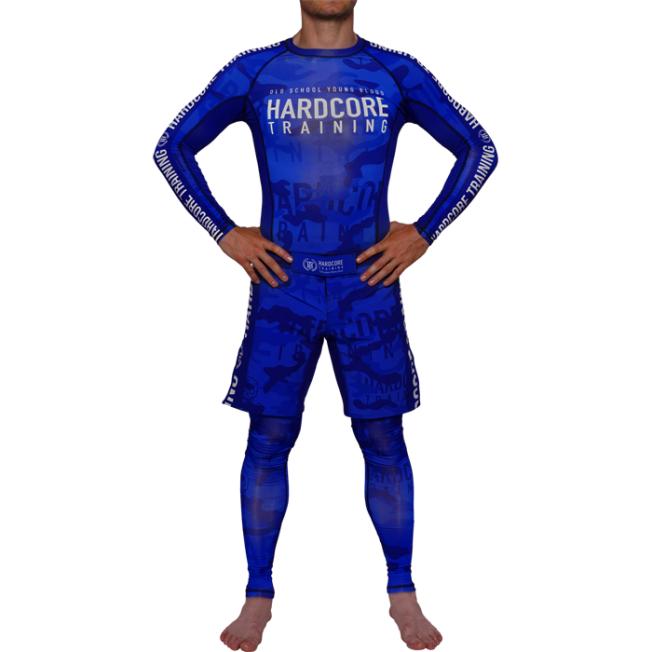 Рашгард Hardcore Training Camo 2.1 LS - Blue | Фото 4