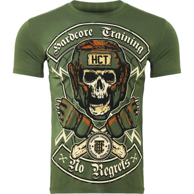 Футболка Hardcore Training No Regrets - Olive | Фото 1