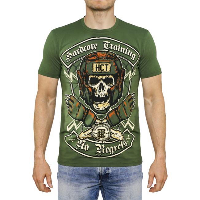 Футболка Hardcore Training No Regrets - Olive | Фото 3