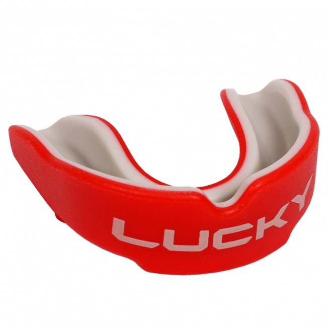 Детская боксерская капа Flamma Lucky - Red/Grey | Фото 2