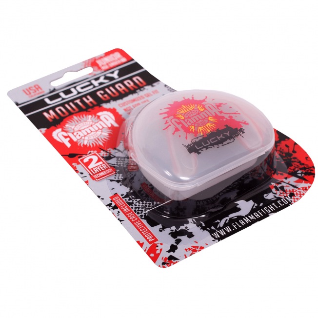 Детская боксерская капа Flamma Lucky - Red/Grey | Фото 4