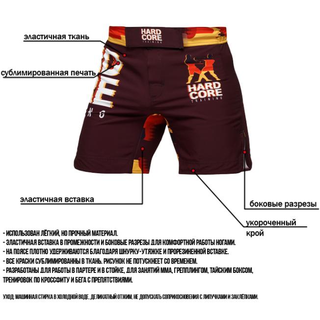 Шорты ММА Hardcore Training Glitch Art DE | Фото 5