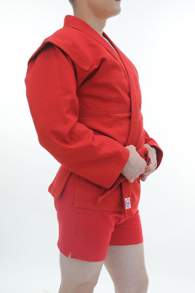 Детская куртка для самбо Крепыш Я Атака ВФС - Красная | Фото 4