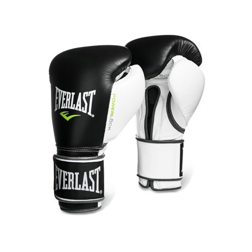 Боксерские перчатки Everlast Powerlock - Черный/Белый