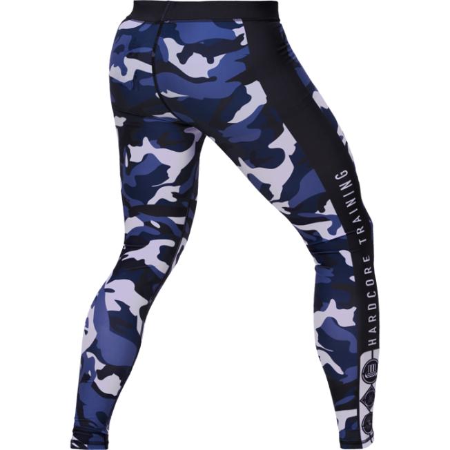 Компрессионные штаны Hardcore Training Blue Camo | Фото 1
