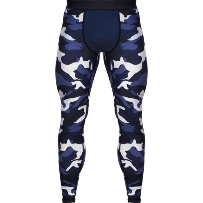 Компрессионные штаны Hardcore Training Blue Camo | Фото 2