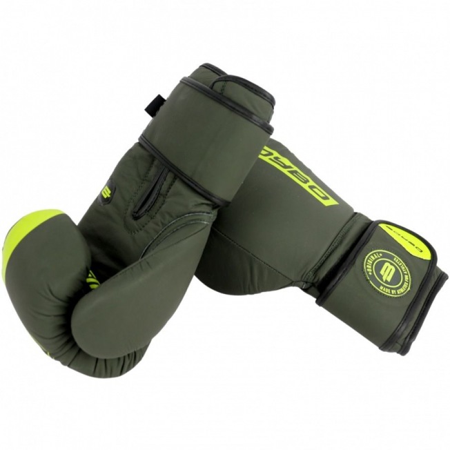Перчатки боксерские BoyBo Fusion (BG-092) - Серо Зелёный | Фото 3
