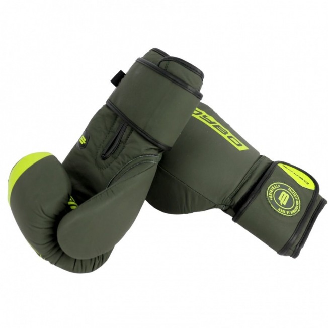 Перчатки боксерские BoyBo Fusion (BG-092) - Серо Зелёный | Фото 5