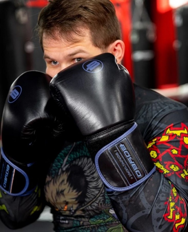 Перчатки боксерские BoyBo Rage (BBG200) - Черный/Красный | Фото 3