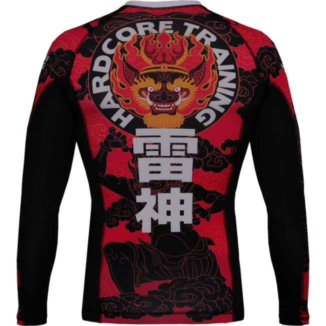 Рашгард Hardcore Training Raijin LS - Black/Red | Фото 1