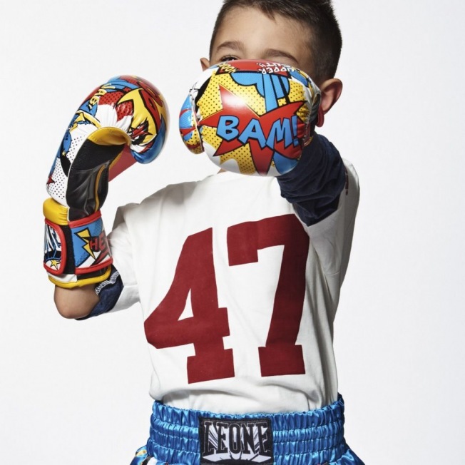 Детские боксерские перчатки Leone Hero jr boxing gloves | Фото 9