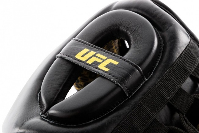 Боксерский шлем премиальный с защитой скул UFC - Black | Фото 13