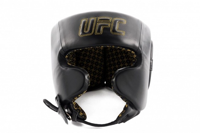 Боксерский шлем премиальный с защитой скул UFC - Black | Фото 2