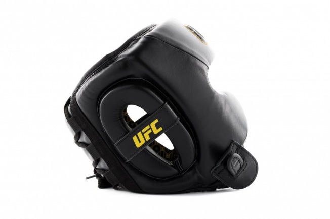 Боксерский шлем премиальный с защитой скул UFC - Black | Фото 7