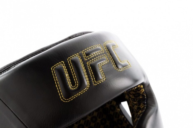 Боксерский шлем премиальный с защитой скул UFC - Black | Фото 9