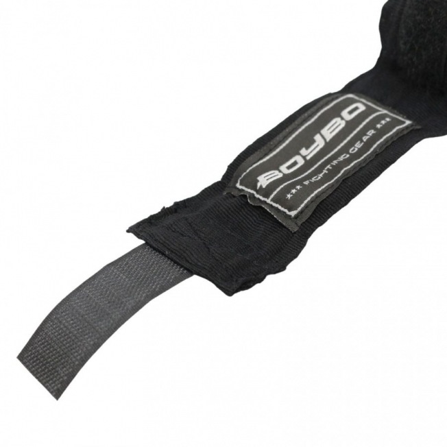 Бинты боксерские BoyBo хлопок/эластан - Черный (3.5m) | Фото 1