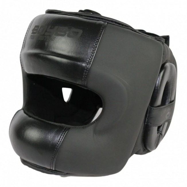 Боксерский шлем с бампером BoyBo First Edition - Черный | Фото 1