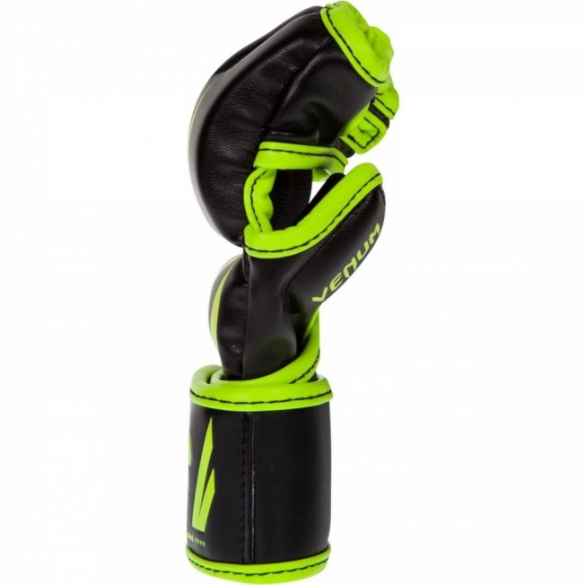 Перчатки ММА Venum Challenger - Neo Yellow/Black | Фото 3