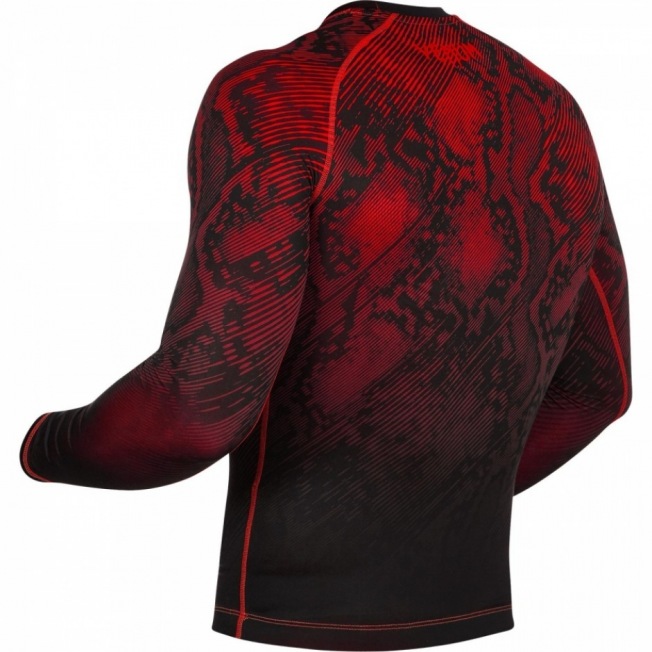 Рашгард Venum Fusion Long Sleeves - Black/Red | Фото 4