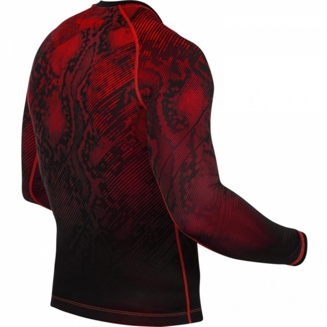 Рашгард Venum Fusion Long Sleeves - Black/Red | Фото 5