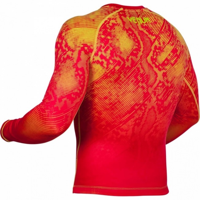 Рашгард Venum Fusion Long Sleeves - Orange/Yellow | Фото 2