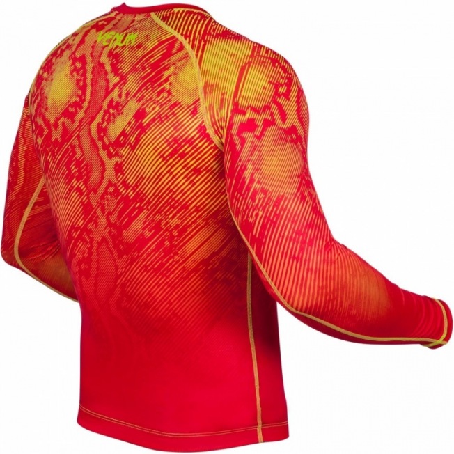 Рашгард Venum Fusion Long Sleeves - Orange/Yellow | Фото 3