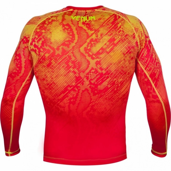 Рашгард Venum Fusion Long Sleeves - Orange/Yellow | Фото 4