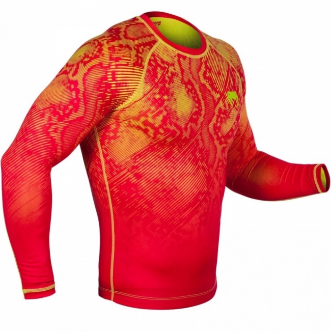 Рашгард Venum Fusion Long Sleeves - Orange/Yellow | Фото 5