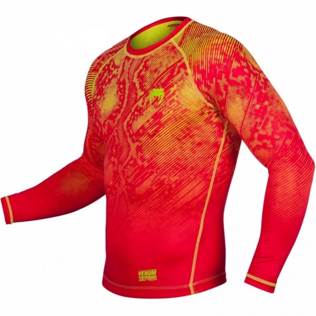 Рашгард Venum Fusion Long Sleeves - Orange/Yellow | Фото 6