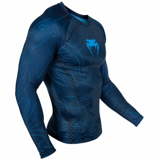 Рашгард Venum Nightcrawler Long Sleeves - Navy Blue | Фото 1