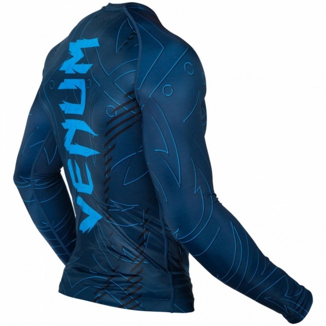 Рашгард Venum Nightcrawler Long Sleeves - Navy Blue | Фото 2