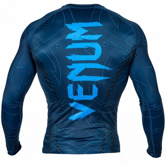 Рашгард Venum Nightcrawler Long Sleeves - Navy Blue | Фото 3