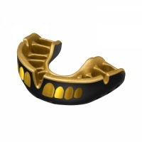 Боксерская капа Opro Self-Fit Gold Grillz - Black/Gold