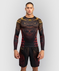 Рашгард Venum Quetzal Fury LS - Black/Fury Red/Tangerine