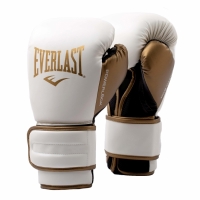 Боксерские перчатки Everlast Powerlock PU 2 - Белый/Золотой