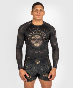 Рашгард Venum Santa Muerte Dark Side LS - Black/Brown