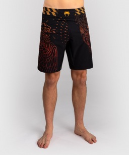 Шорты для единоборств Venum Quetzal Fury - Black/Fury Red/Tangerine