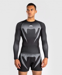 Рашгард Venum No Gi LS - Black/Silver Grey