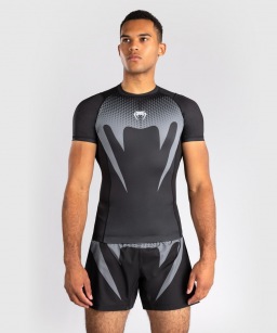 Рашгард Venum No Gi SS - Black/Silver Grey