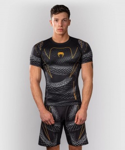 Рашгард Venum Matupa SS - Black/Grey/Gold