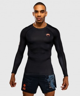 Рашгард Venum Thunder Dragon LS - Black/Grey/Copper